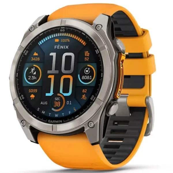 Garmin 010-02905-10 Fenix 8 Sapphire Smartwatch Athlete GPS Watch - 51 mm AMOLED