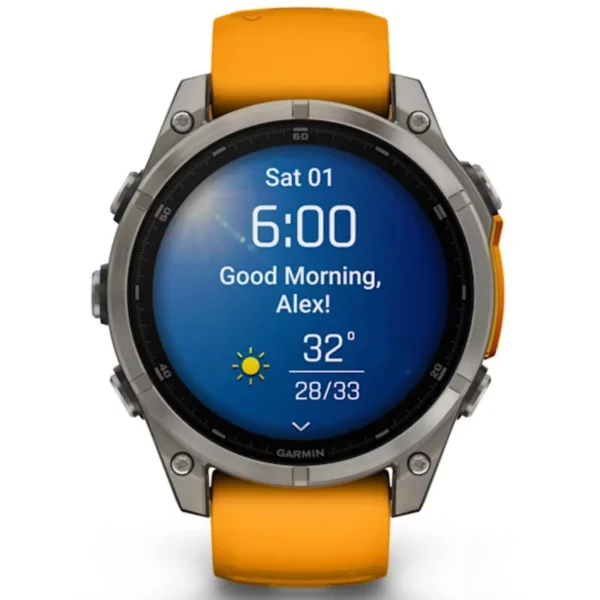 Garmin 010-02904-10 Fenix 8 Sapphire Titanium Smartwatch GPS Watch - 47mm AMOLED - Image 9