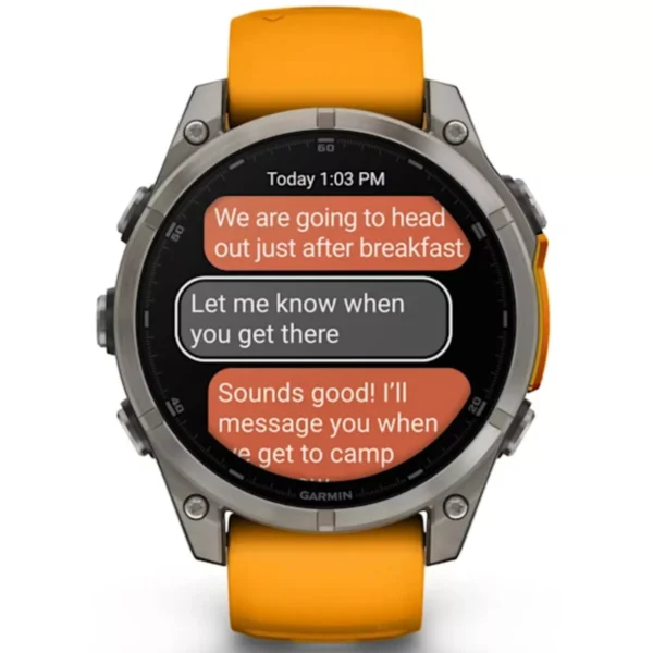 Garmin 010-02904-10 Fenix 8 Sapphire Titanium Smartwatch GPS Watch - 47mm AMOLED - Image 6