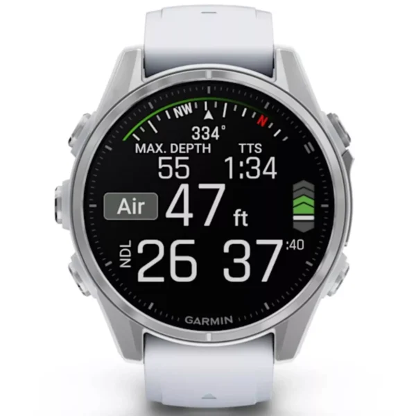 Garmin 010-02903-00 Fenix 8 Silicone Whitestone Smartwatch GPS Watch 43mm AMOLED - Image 4