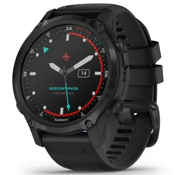 Garmin 010-02403-03 Descent Mk2S Carbon Gray Smartwatch Dive Computer GPS Watch