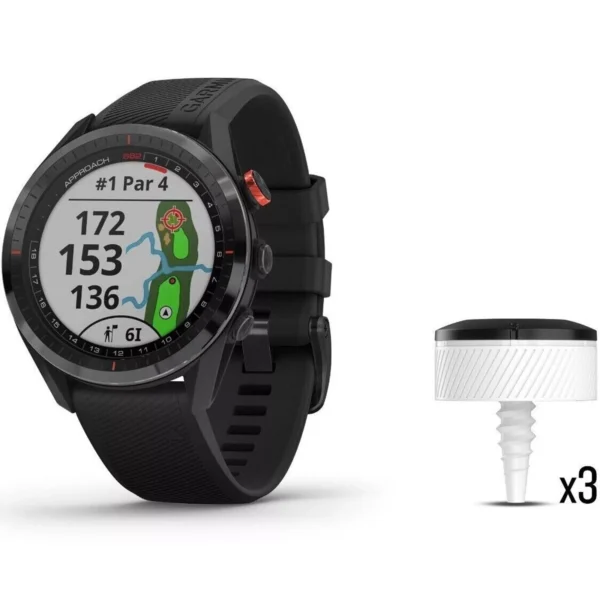 Garmin 010-02200-02 Approach S62 Bundle Smartwatch GPS Golf Fitness Sports Watch