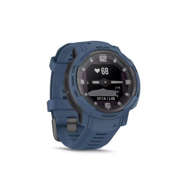 Garmin 010-02730-12 Instinct Crossover Solar Edition Tidal Blue Sports GPS Watch - Image 4