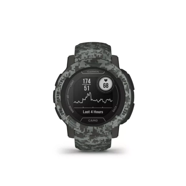 Garmin 010-02626-13 Instinct 2 Graphite 45mm GPS Smartwatch Camo Edition Watch - Image 9