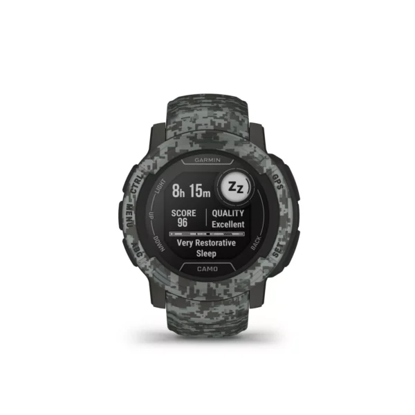 Garmin 010-02626-13 Instinct 2 Graphite 45mm GPS Smartwatch Camo Edition Watch - Image 7