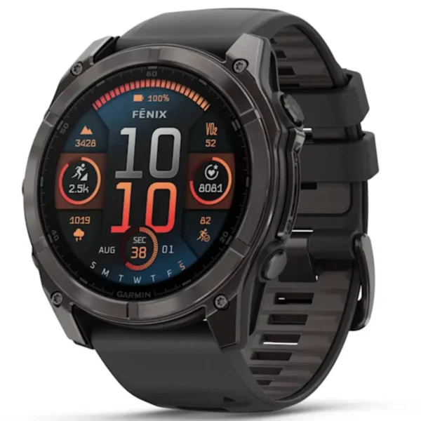 Garmin 010-02905-20 Fenix 8 Smartwatch Athlete GPS Watch, 51 mm AMOLED Sapphire