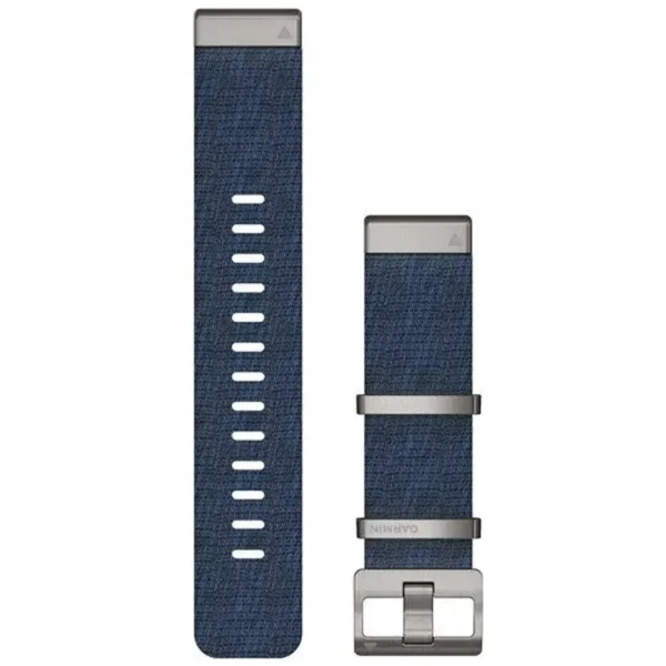 Garmin 010-12738-02 QuickFit 22 mm Indigo Jacquard-weave Nylon Strap Watch Band