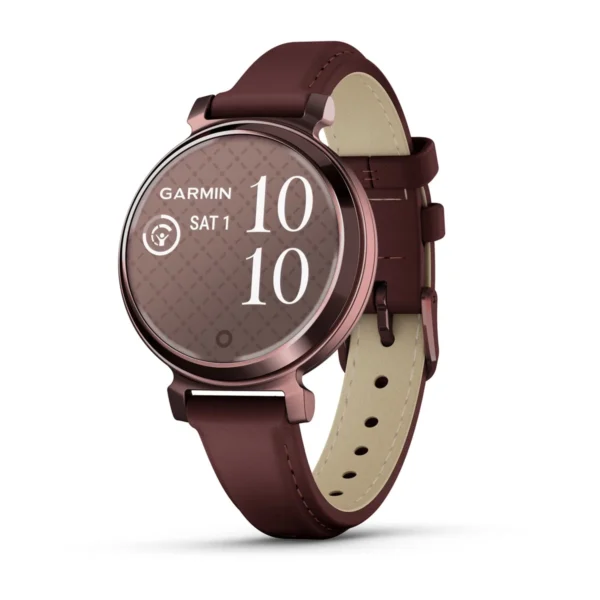 Garmin 010-02839-03 Lily 2 Classic Fitness Tracking Smartwatch Mulberry Leather Watch