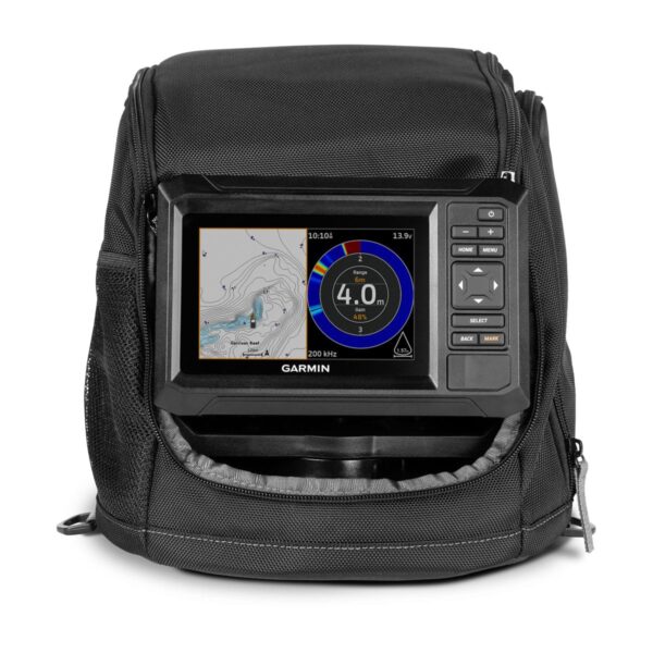 Garmin 010-02592-35 ECHOMAP UHD2 Keyed 5" and Dual Beam-IF Transducer Ice Fishing Bundle