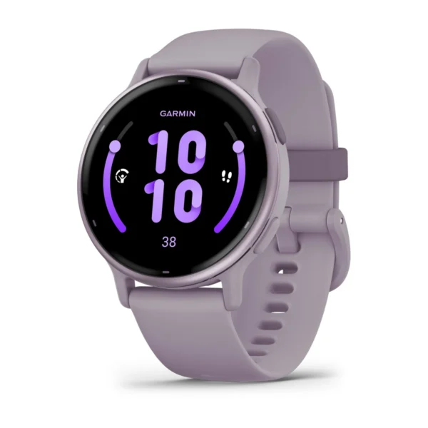 Garmin 010-02862-13 Vivoactive 5 Smartwatch Metallic Orchid Aluminum Bezel with Orchid Case and Silicone Fitness Watch