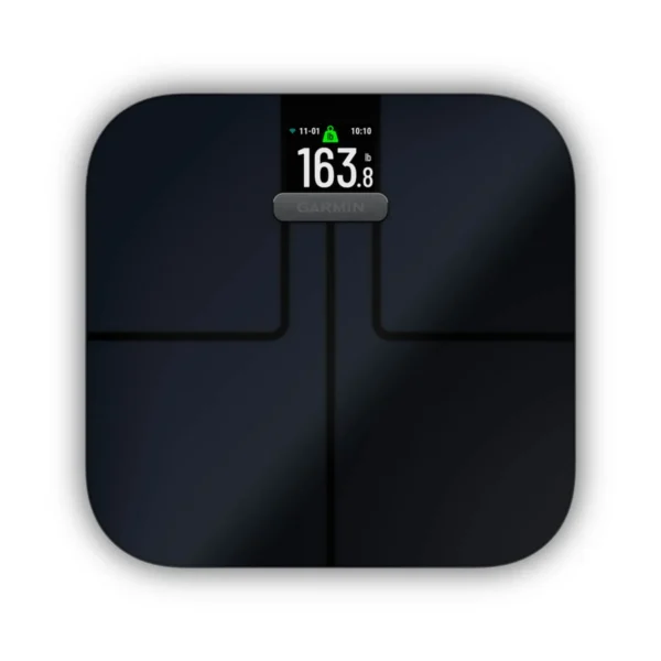 Garmin 010-02294-02 Index S2 Smart Black Weighing Scale Wi-Fi Connectivity