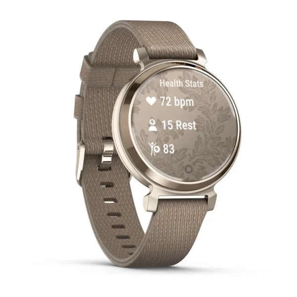 Garmin 010-02839-14 Lily 2 Classic Fitness Tracking Smartwatch Coffee Nylon Watch - Image 3