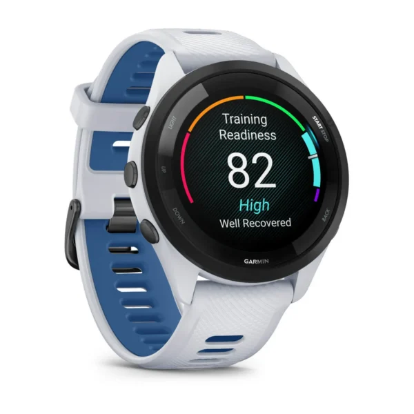 Garmin 010-02810-01 Forerunner 265 Sports Fitness Running Smartwatch Whitestone Silicone Watch 46mm - Image 2