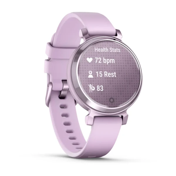 Garmin 010-02839-01 Lily 2 Fitness Tracking Smartwatch Lilac Silicone Watch - Image 3