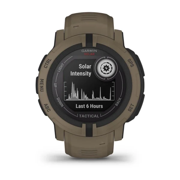 Garmin 010-02627-14 Instinct 2 Solar Tactical Edition Smartwatch Coyote Tan GPS Watch - Image 3