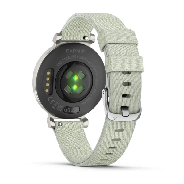 Garmin 010-02839-15 Lily 2 Classic Fitness Tracking Smartwatch Sage Gray Nylon Watch - Image 5