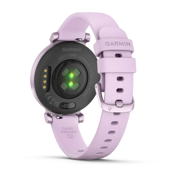 Garmin 010-02839-01 Lily 2 Fitness Tracking Smartwatch Lilac Silicone Watch - Image 5