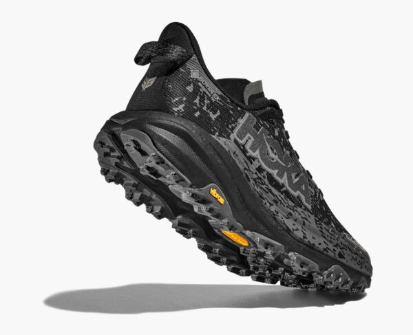 Hoka Womne's Speedgoat 6 GTX Black Trail Running Shoes - Image 5