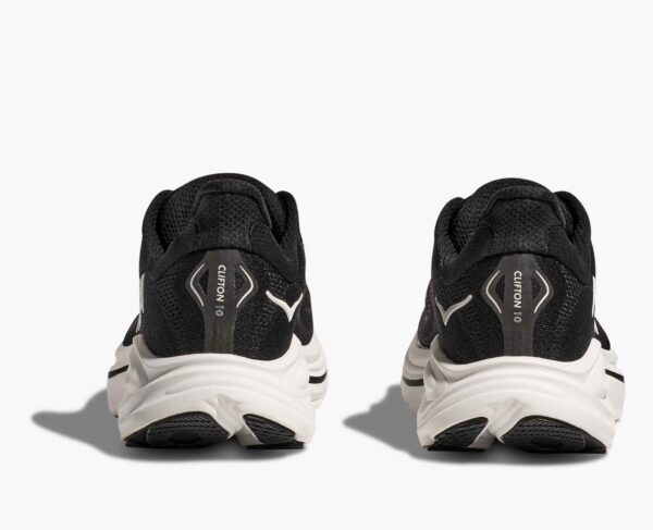 Hoka Men's Clifton 10 Black Everyday Running Shoes - Image 2