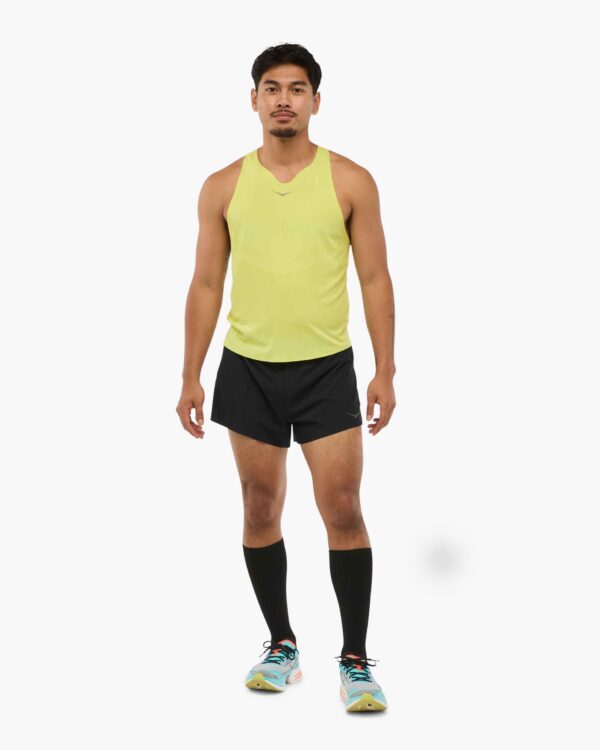Hoka Men's Race Day Singlet Citrus Racerback Sleeveless - Image 4