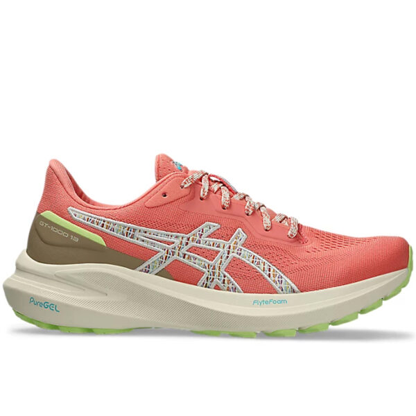 ASICS 1012B828.700 Women's GT-1000 13 TR Nature Bathing/Guava Trainer Sneaker Running Trail Shoes