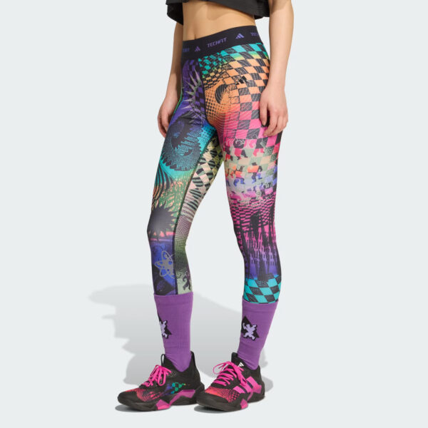 Adidas X Jeremy Scott JL7609 Active Purple Training Wokrout Leggings