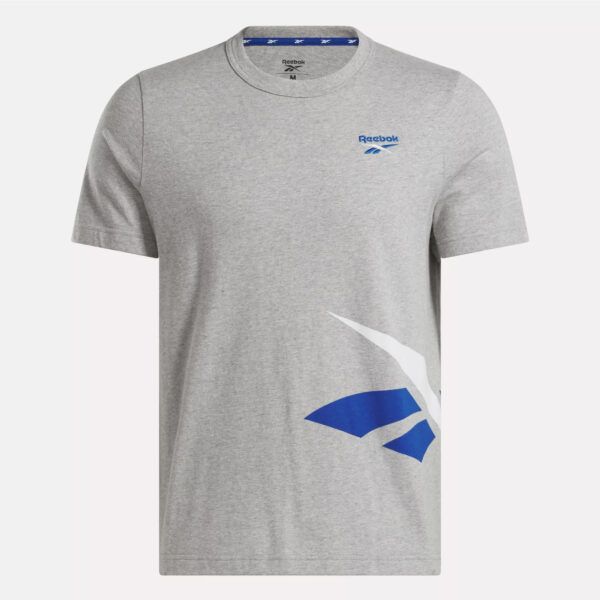 Reebok 100205469 Men's Identity Cross Check Medium Grey Heather Training Running T-Shirt