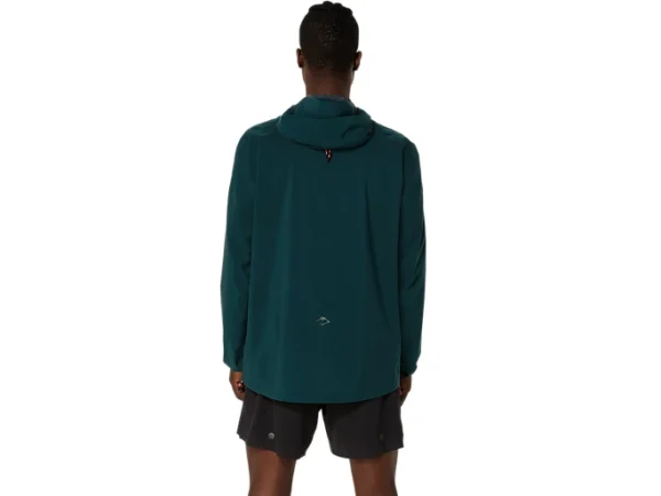 ASICS 2011D265.300 Men's Fujitrail Elite Waterproof Saxon Green Full Zip Trail Running Jacket - Image 11