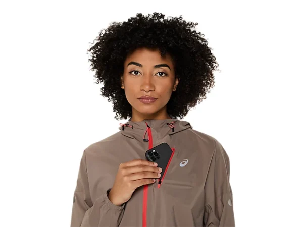 ASICS 2012D202.020 Women's Fujitrail Elite Waterproof Full Zip Trail Running Jacket - Image 9