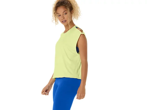 ASICS 2032D145.751 Women's Nagino Flex Sleeveless Huddle Yellow Training Running Top - Image 11