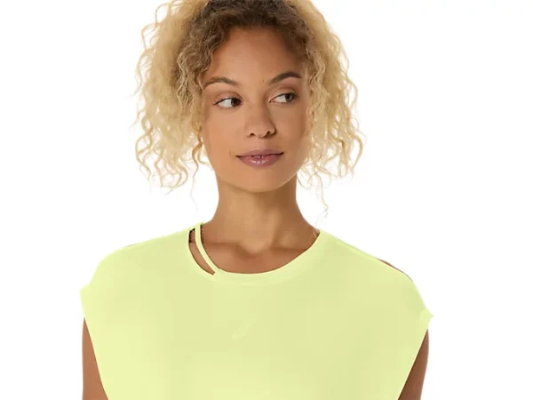 ASICS 2032D145.751 Women's Nagino Flex Sleeveless Huddle Yellow Training Running Top - Image 10