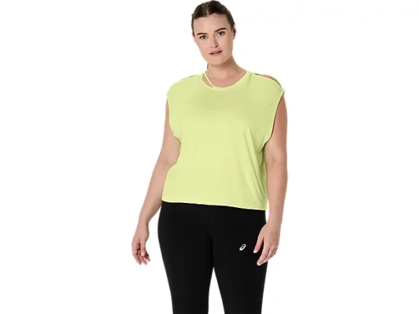 ASICS 2032D145.751 Women's Nagino Flex Sleeveless Huddle Yellow Training Running Top - Image 6