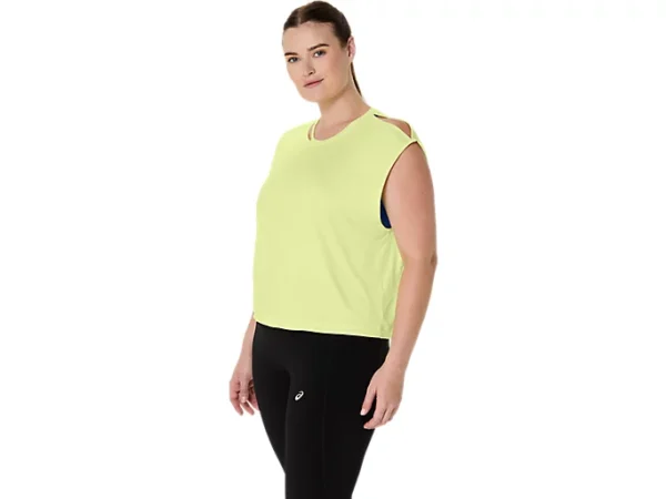 ASICS 2032D145.751 Women's Nagino Flex Sleeveless Huddle Yellow Training Running Top - Image 4