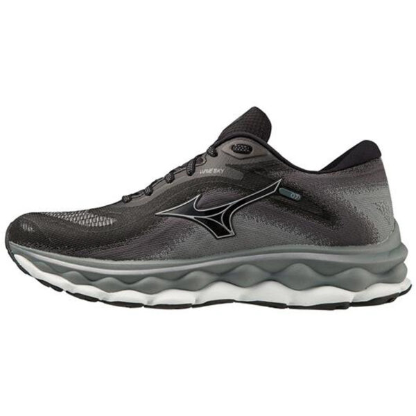 Mizuno 411414 Women's Wave Sky 7 D Blakc/Silverstar Running Shoes