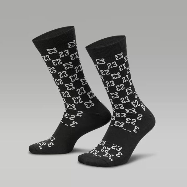 Nike FJ6823-010 Unisex Jordan Everyday Essentials Black Crew Socks