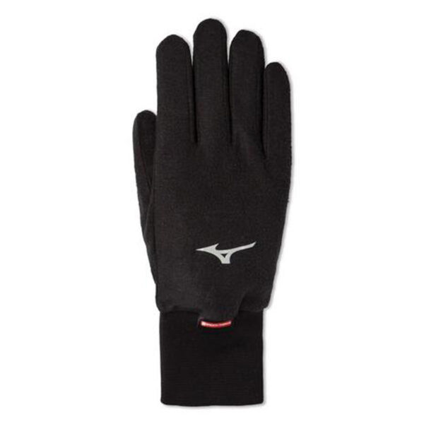 Mizuno 422051 Women's Breath Thermo Fleece Black Running Gloves