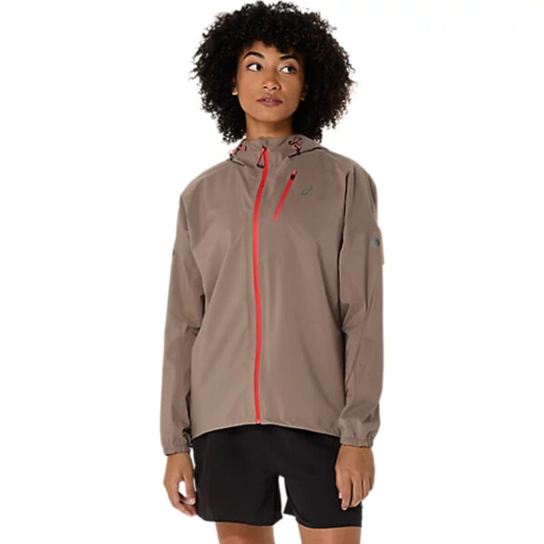 ASICS 2012D202.020 Women's Fujitrail Elite Waterproof Full Zip Trail Running Jacket