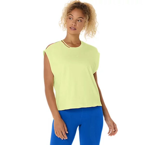 ASICS 2032D145.751 Women's Nagino Flex Sleeveless Huddle Yellow Training Running Top