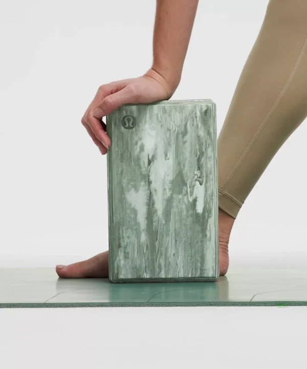 Lululemon Lift and Lengthen Crater Blue Yoga Block - Image 4