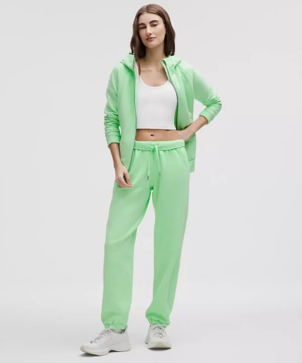 Lululemon Women's Scuba Mid-Rise Oversized Citra Lime Jogger Pants - Image 6
