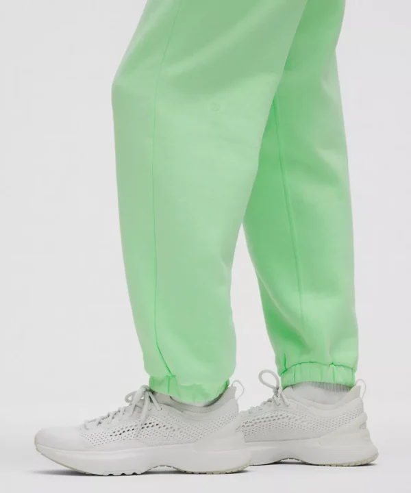 Lululemon Women's Scuba Mid-Rise Oversized Citra Lime Jogger Pants - Image 2