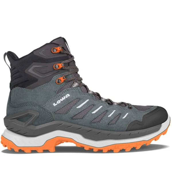 LOWA 3113307954 Men's Innovo GTX Mid Smoke Green/Flame Hiking Boots Shoes