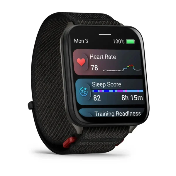 Garmin 010-02980-00 Venu X1 Black ComfortFit Nylon Band Smartwatch Fitness Watch - Image 2