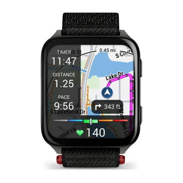 Garmin 010-02980-00 Venu X1 Black ComfortFit Nylon Band Smartwatch Fitness Watch - Image 3