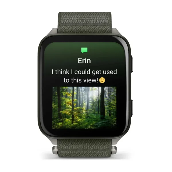 Garmin 010-02980-01 Venu X1 Moss ComfortFit Nylon Band Fitness Smartwatch - Image 4