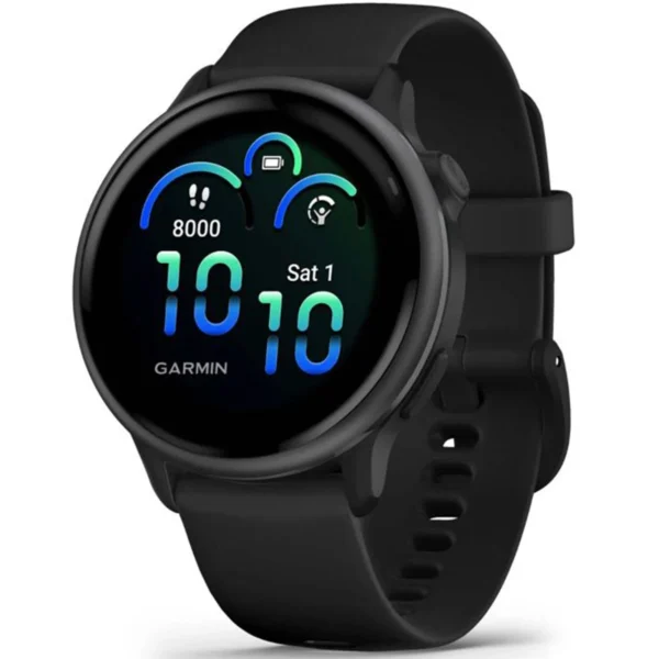 Garmin 010-02985-00 Vivoactive 6 Slate with Black Band Smartwatch Fitness Watch