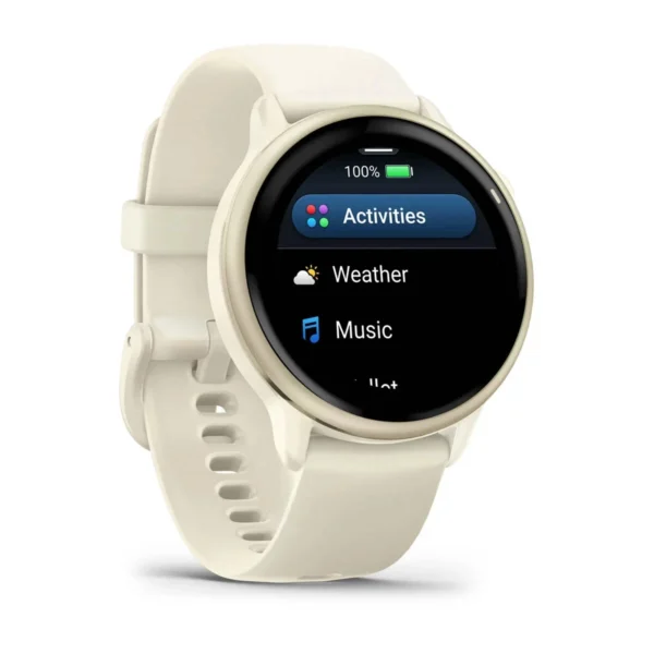 Garmin 010-02985-01 Vivoactive 6 Lunar Gold w/Bone Band Smartwatch Fitness Watch - Image 2
