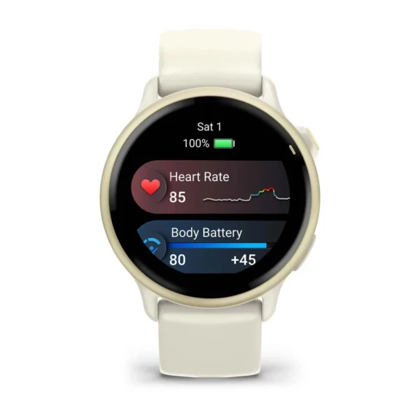 Garmin 010-02985-01 Vivoactive 6 Lunar Gold w/Bone Band Smartwatch Fitness Watch - Image 3