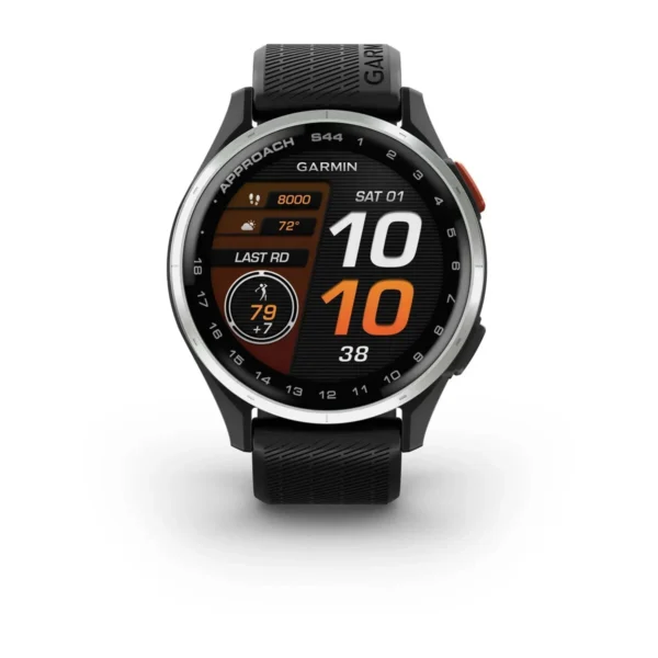 Garmin 010-03009-00 Approach S44 Golf GPS Smartwatch Black Silicone Watch - Image 3
