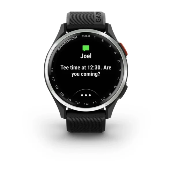 Garmin 010-03009-00 Approach S44 Golf GPS Smartwatch Black Silicone Watch - Image 4